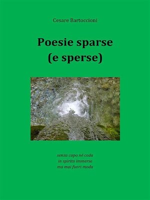 cover image of Poesie sparse (e sperse)